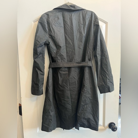 Banana Republic Dark Gray Trench Coat - Picture 2 of 2